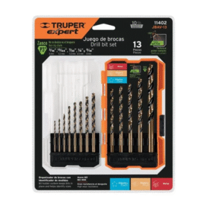 Juego de brocas para metal (1/16" - 5/16") x 13PZ TRUPER 11402