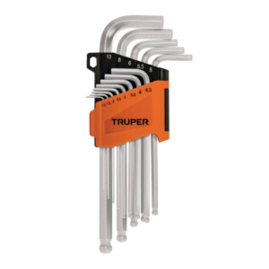 Juego llaves allen largas mm punta bola x 13pz TRUPER 13646