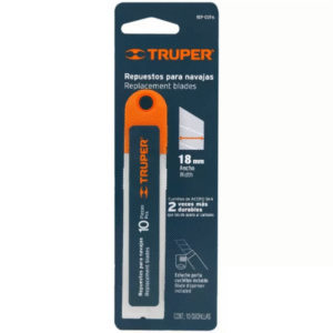 Repuesto de cutter 18mm X 10 unidades TRUPER 16965