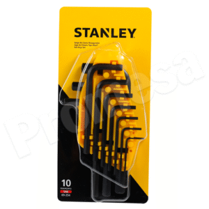 Juego de llaves hexagonales PG/SAE cortas 10pz STANLEY 69-254