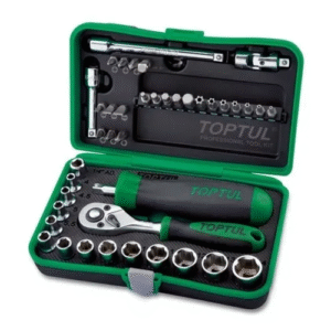 Juego de dados hexagonal y puntas 1/4" 41pzs TOPTUL GADW4101