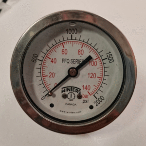 Manometro horizontal 0-2000PSI/140BAR 1/4NPT - WINTERS